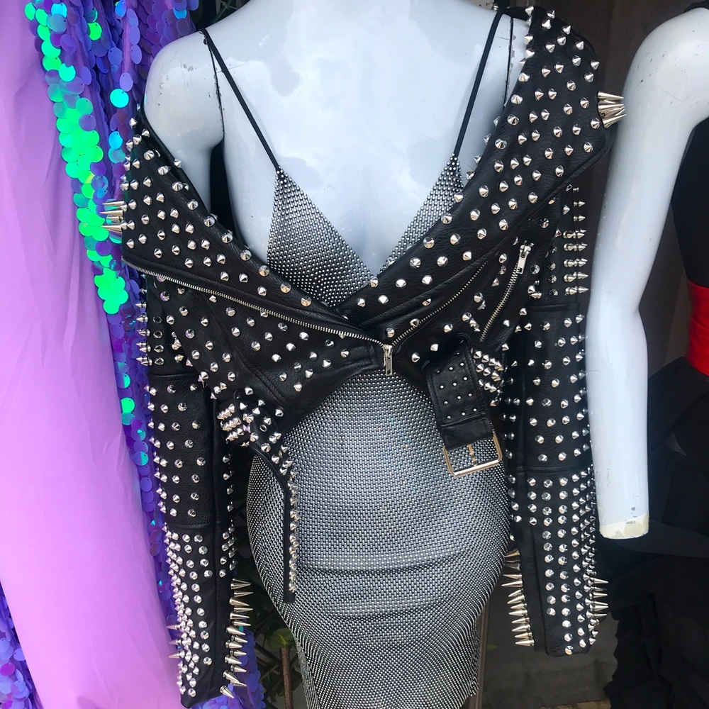 Studded + Spiked Leather Jacket